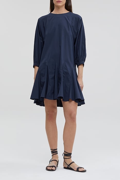 SHORT GODET DRESS DARK NIGHT 1