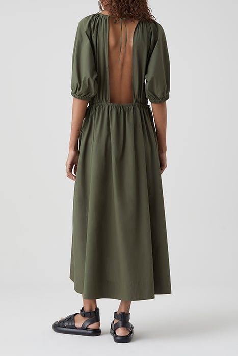 BACKLESS DRESS PINE GREEN 2