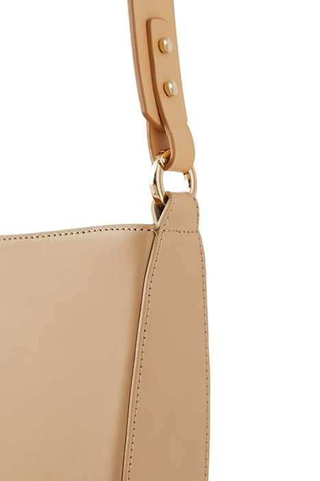 HALF ROUND BAG GRAIN BEIGE 3