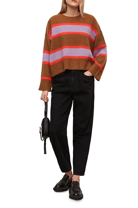 GINI STRIPED JUMPER GINGER/ORANGE 3