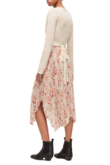 ZELMA MOMO DRESS CHALK WHITE/PINK 4