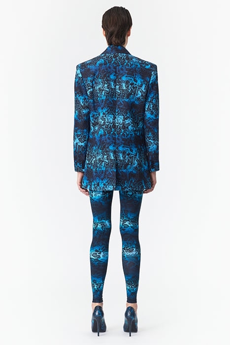 OVERSIZED SNAKE-PRINT BLAZER SNAKE PRINT BLUE 2
