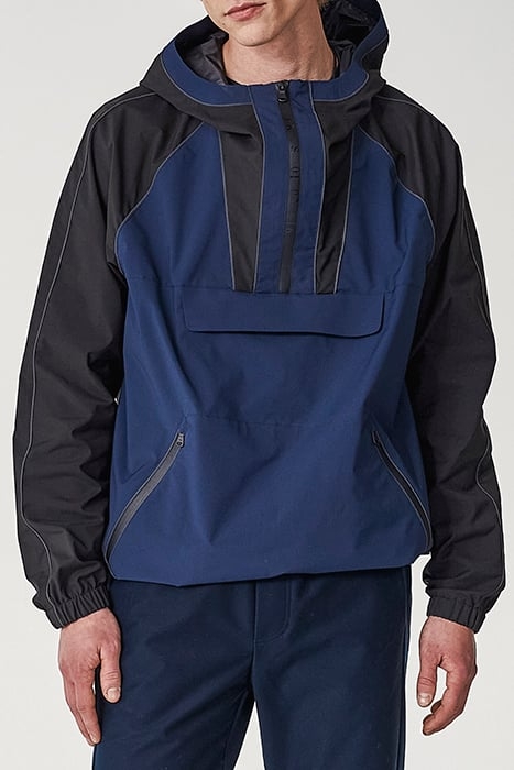 NAVY AND BLACK WATER REPELLENT AND REFLECTIVE JACKET 3