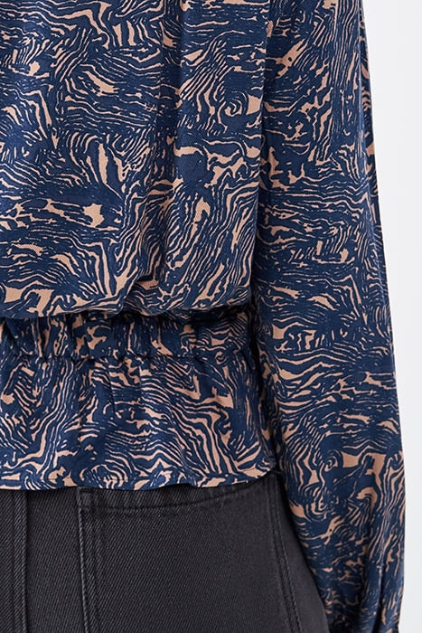 BLOUSE WITH PRETTY PRINTED RUFFLE NECKLINE 5