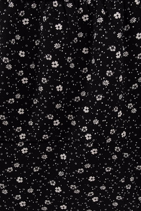 GIRLS’ BLACK FLORAL PRINT CROPPED BLOUSE BLACK 5