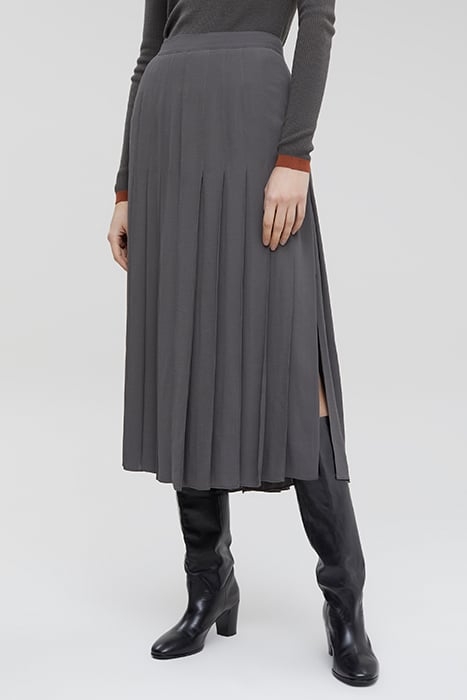 CLOSED WOMEN PLEATED MIDI SKIRT SKIRTS DARK NICKEL 1
