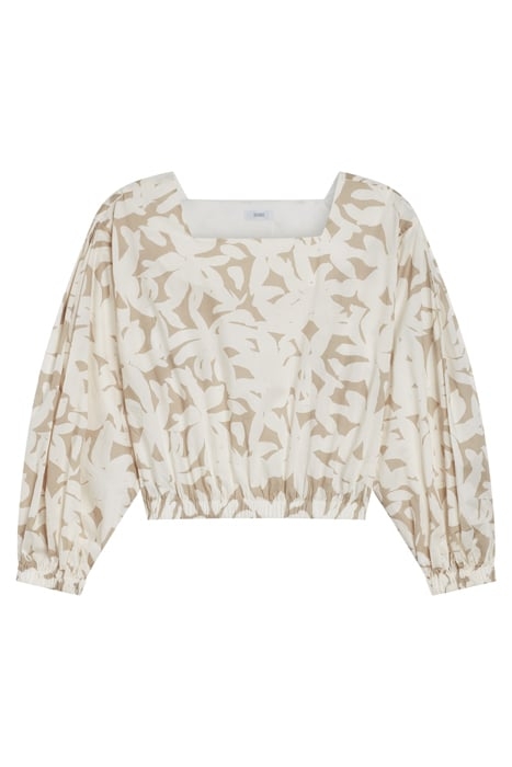 CLOSED WOMEN ELASTIC CROPPED SHIRT SHIRTS & BLOUSES GRAIN BE 6