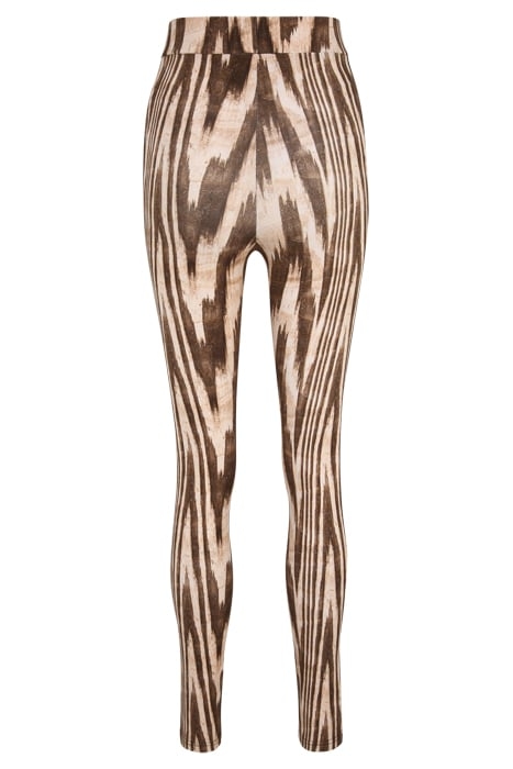 CALLA HEIGH WAIST LEGGINGS BROWN ABSTRACT ETNO AOP 2