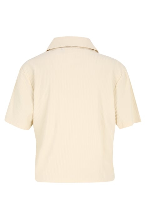 CAGLIARI CROPPED POLO SHIRT ANTIQUE WHITE 2