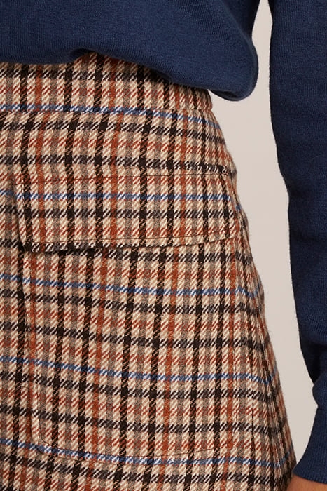 SKIRT APPLIED POCKETS BROWN 5