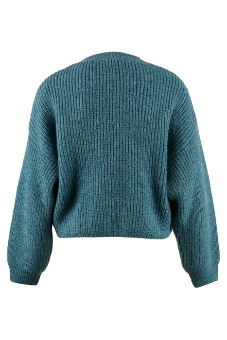 SHORT CREW NECK LS CABLE SWT BLUE 5