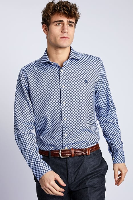 CF LS SORRENTO PRINT SHIRT BROWN 2