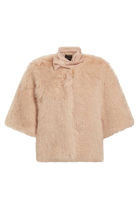 AMBER FAUX FUR PASTEL PINK WITH SIL 6