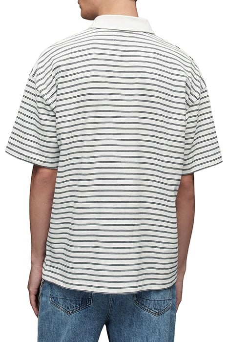 AVE SS POLO CHALK WHT/JET BLK 2