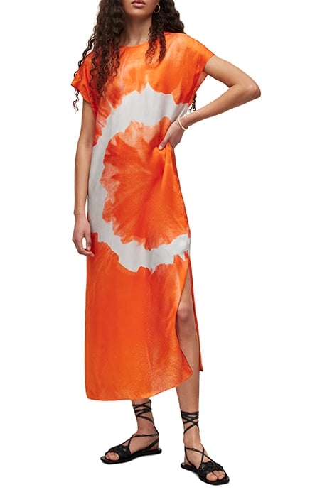 ETTA MARIANA DRESS ORANGE TIEDYE 1