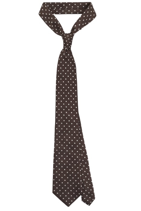 BROWN DOTS TIE 1