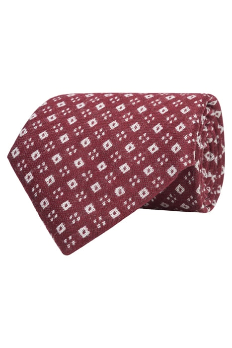 DARK RED FLOWERS TIE 1