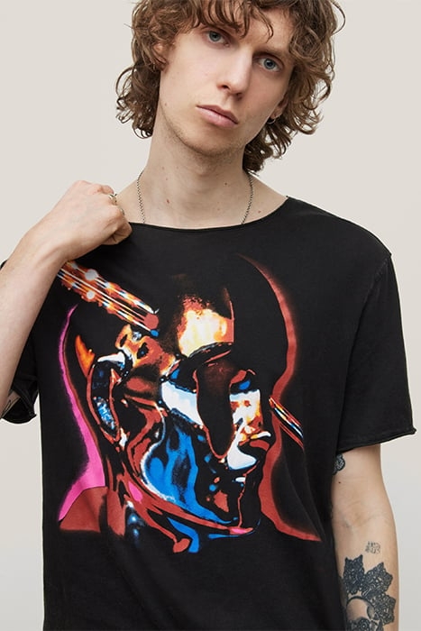 SS RAW EDGE TEE VINTAGE WASH - JUDAS PRIEST STAINE BLACK 6