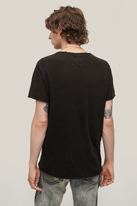 SS RAW EDGE TEE VINTAGE WASH - MOTLEY CRUE PURPLE BLACK 2