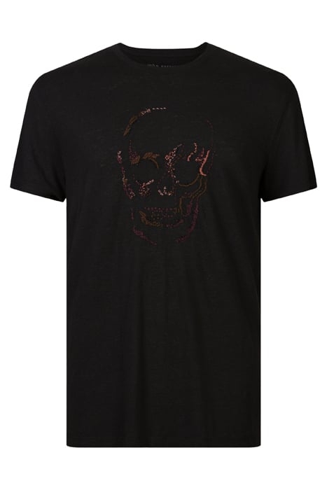 SS CREW TEE - EMBELLISHED SKULL BLACK 4