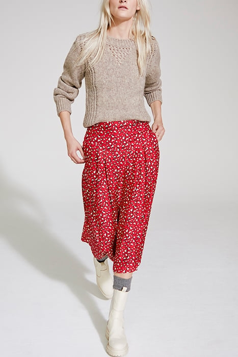 HEART PRINT RUFFLED SHORT SKIRT 2