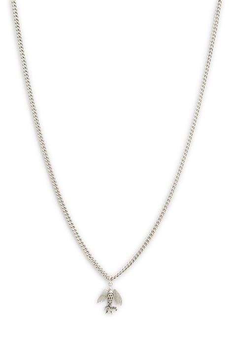 PHEONIX NECKLACE WARM SILVER 3