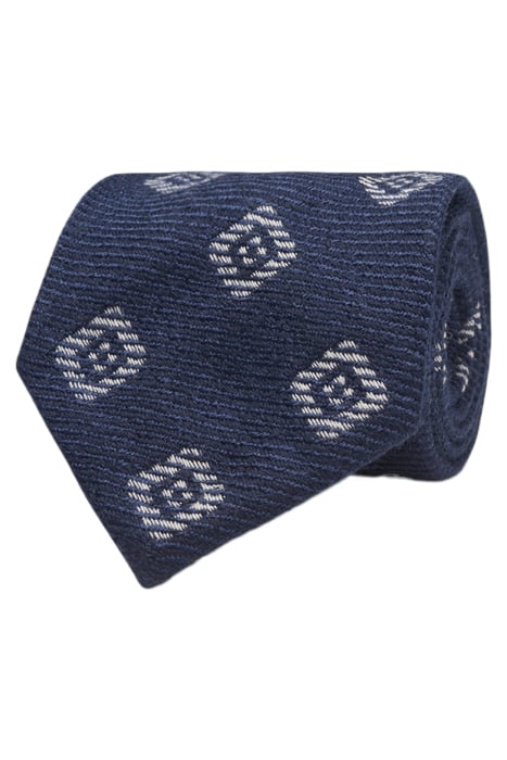 NAVY GRAPHIC TIE 1