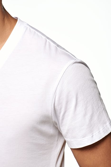 WHITE V NECK T SHIRT 6