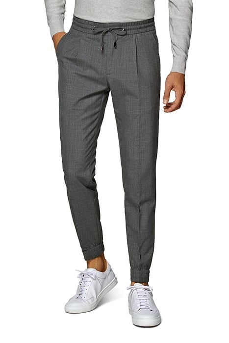 MID GREY DRAWSTRING AMES TROUSERS 1