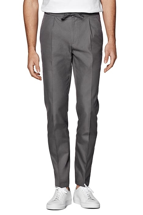 MID GREY DRAWSTRING AMES TROUSERS 1