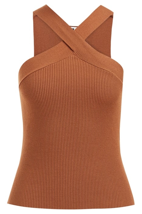KNITTED PULLOVER CARAMEL 1