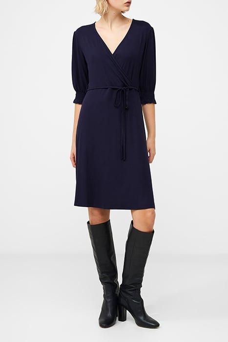 WRAP PLAIN K DK NAVY 1