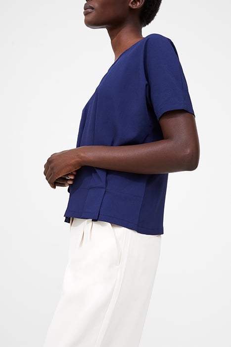 PLEAT HEM BOXY DK NAVY 4