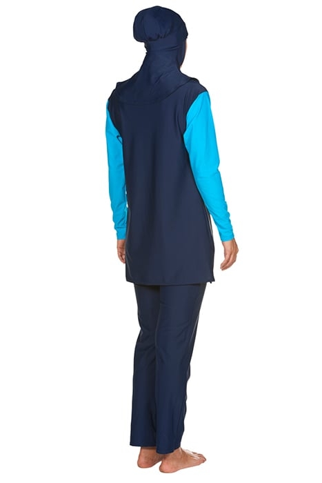 W ABIR COVER UP NAVY TURQUOISE 7