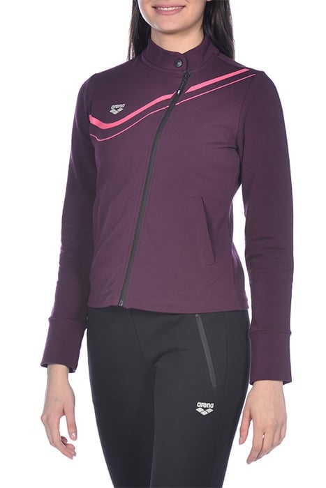 W ASYMMETRIC F/Z JACKET RED WINE 6