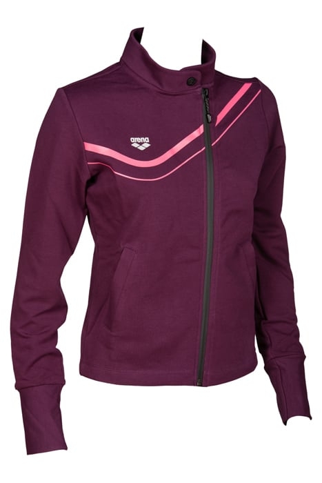 W ASYMMETRIC F/Z JACKET RED WINE 8