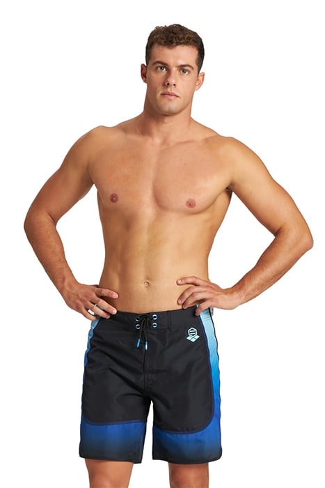 M NETTUNO BERMUDA BLACK NEON BLUE MULTI WHIT 2