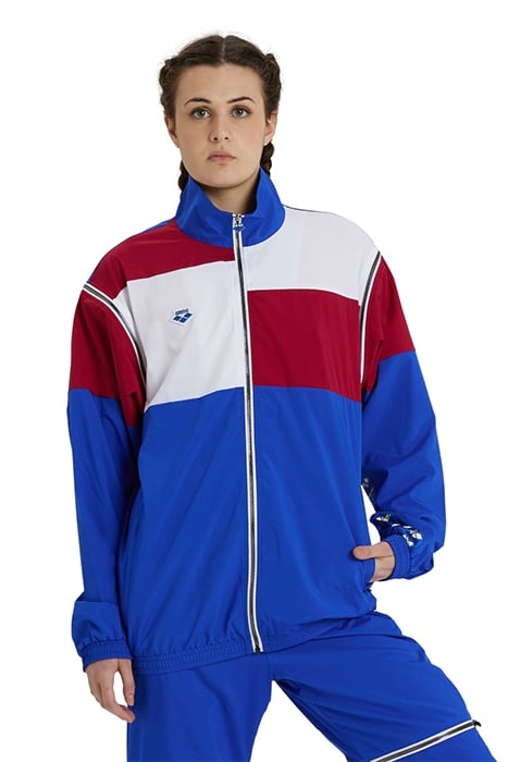 ARENA ICONS JACKET CONVERTIBLE NEON BLUE BURGUNDY WHITE 4