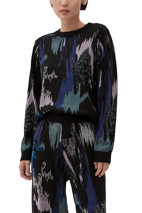 PULLOVER LONGSLEEVE GREY/BLACK 2