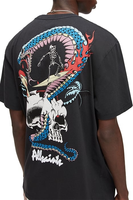 SNAKEPIT SS CREW WASHED BLACK 5