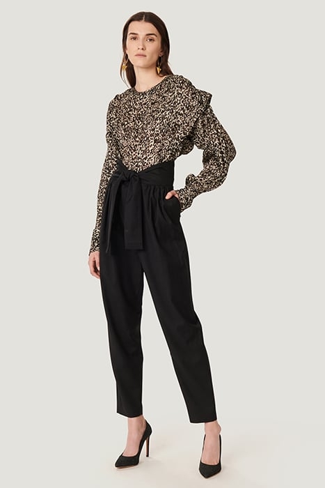 RUSKO BLOUSE IN ECRU/BLACK/BROWN BLOUSE 1