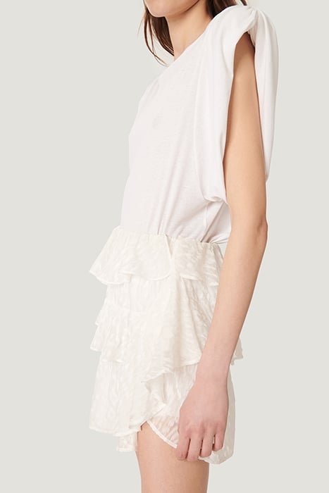 LOOKS MINI SKIRT IN WHITE 4