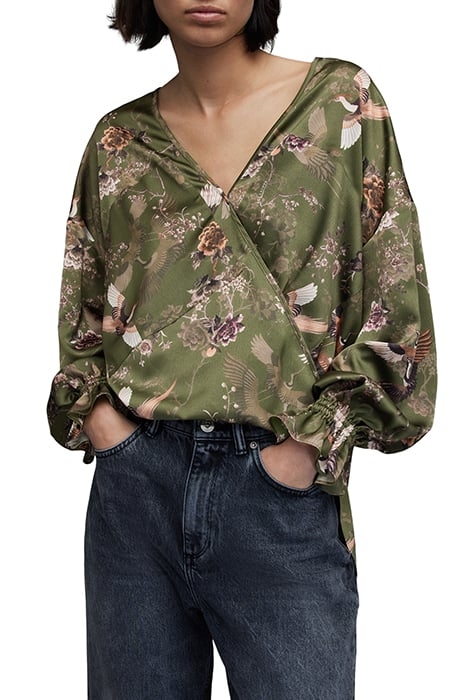 PENNY PEGGY TOP KHAKI GREEN 1