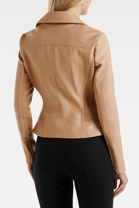 HEIDI PU BIKER CAMEL 2