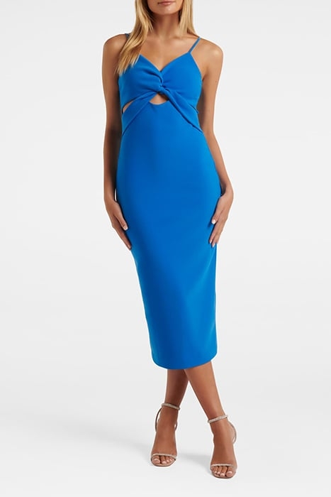 NADIA CUT OUT MIDI BLUE PIGMENT 1