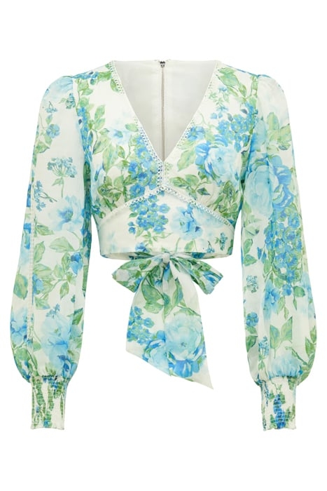 MAREE SPLICED RAMIE BLOUSE LIGHT SALISBURY FLORAL 6