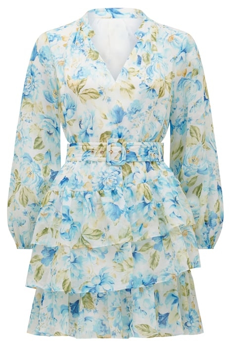 CAYLEE PETITE RUFFLE MINI DRESS PRINT OPTION 1 6