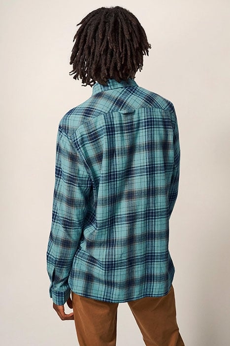 WALLACE CHECK SHIRT MINT GREEN 2