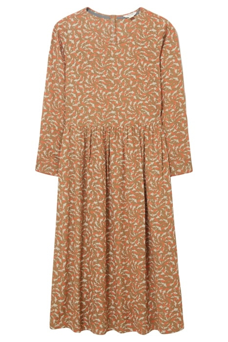 ELISA DRESS TAN MULTI 4