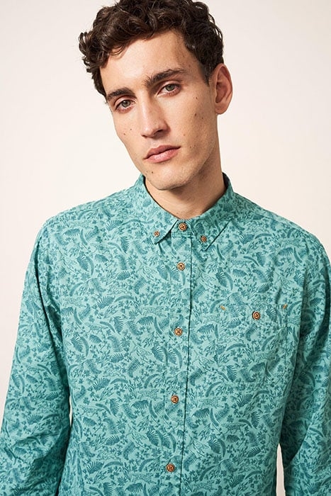 BAILEY DOG PRINTED SHIRT MINT GREEN 3